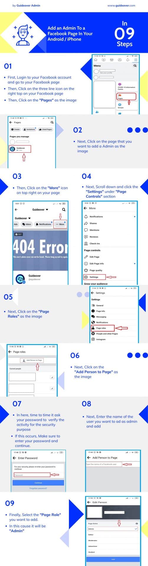 How to add an admin to a Facebook page 7 Add an Admin To a Facebook Page In Your Android / iPhone