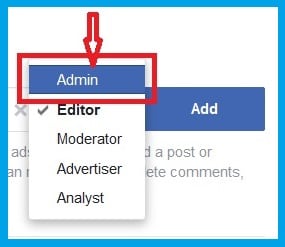 How to add an admin to a Facebook page 4 Add facebook page admin step 4