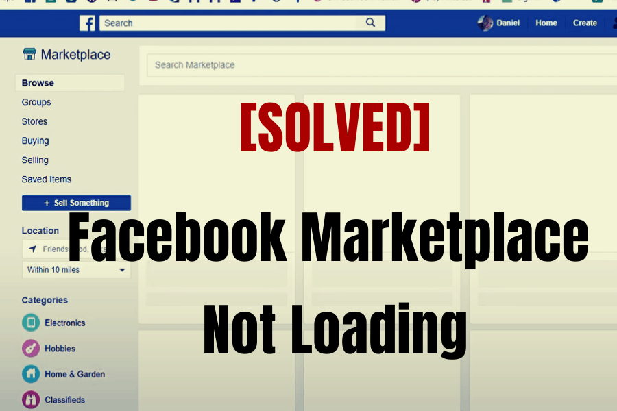 Facebook Marketplace Not Loading