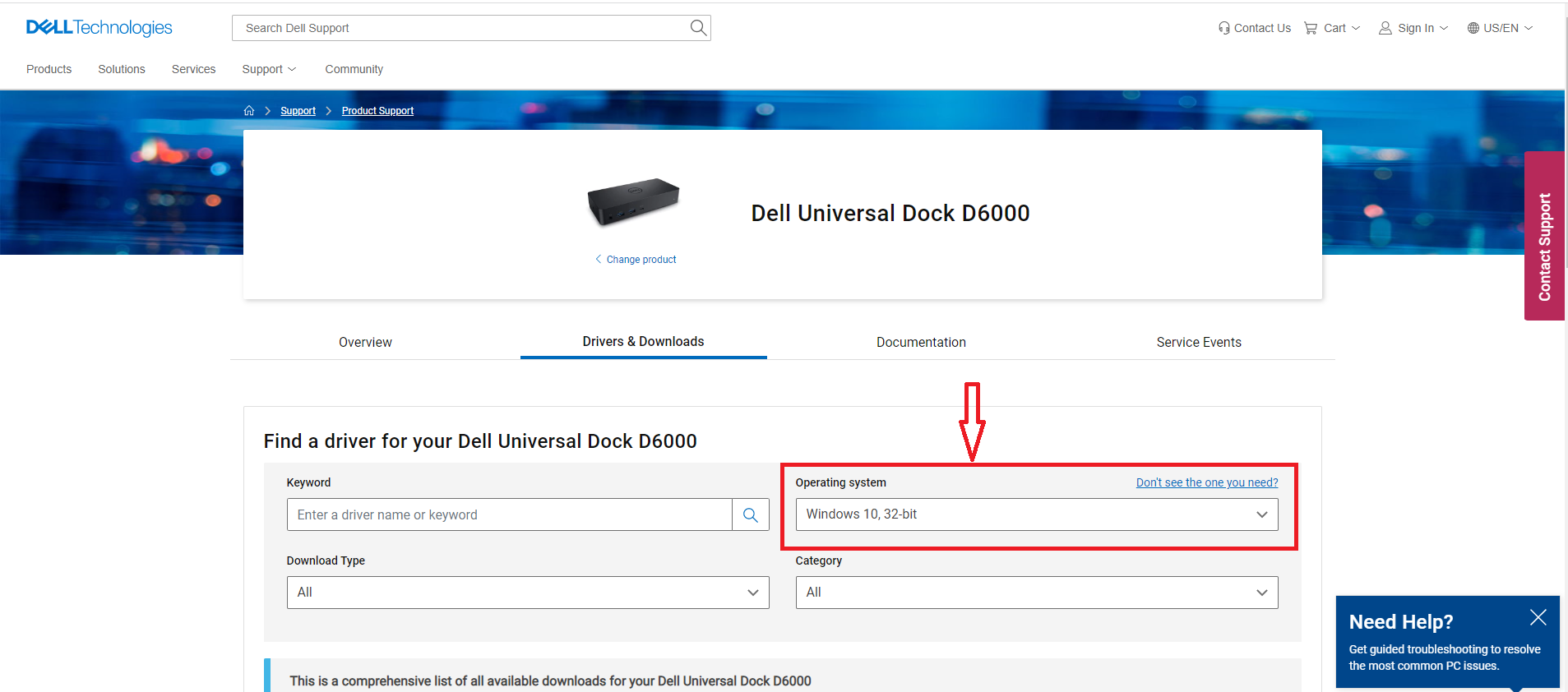 dell universal dock d6000 drivers