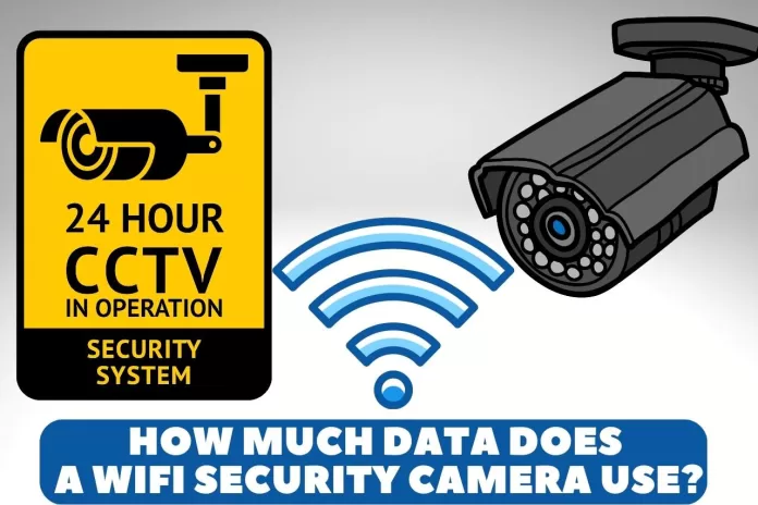 how much data does a wifi security camera use